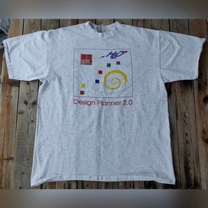 vintage '90s HLD design planner 2.0 software promo t-shirt  made in USA